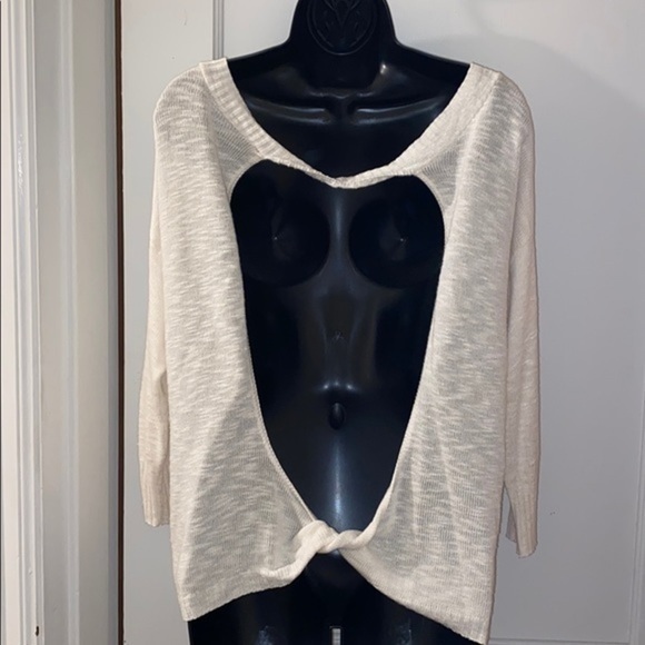 Express Twist Back Sweater - Picture 2 of 4